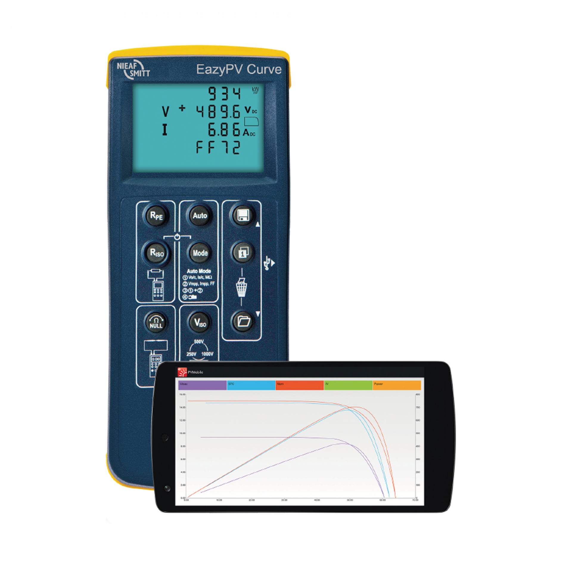 EazyPV Curve PV-installatie tester met I-V curve
